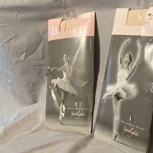 ABT Spotlight Pink Girl's Ballet Tights (Size L)  2 Pairs
